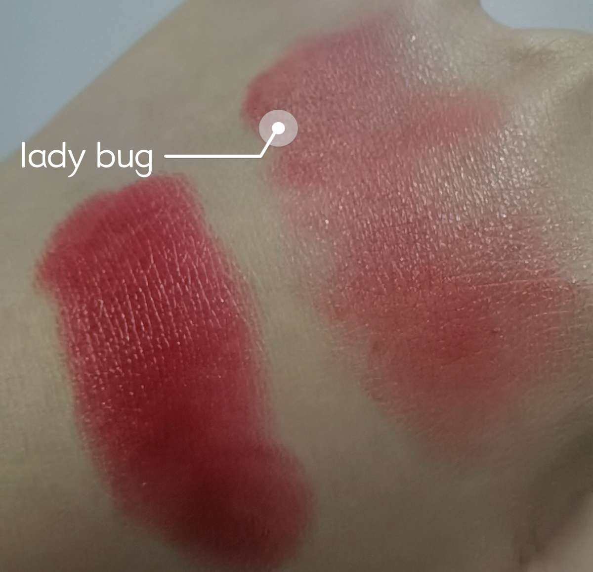 今天打卡口红是MAC的lady bug 最后一天假期也要元气