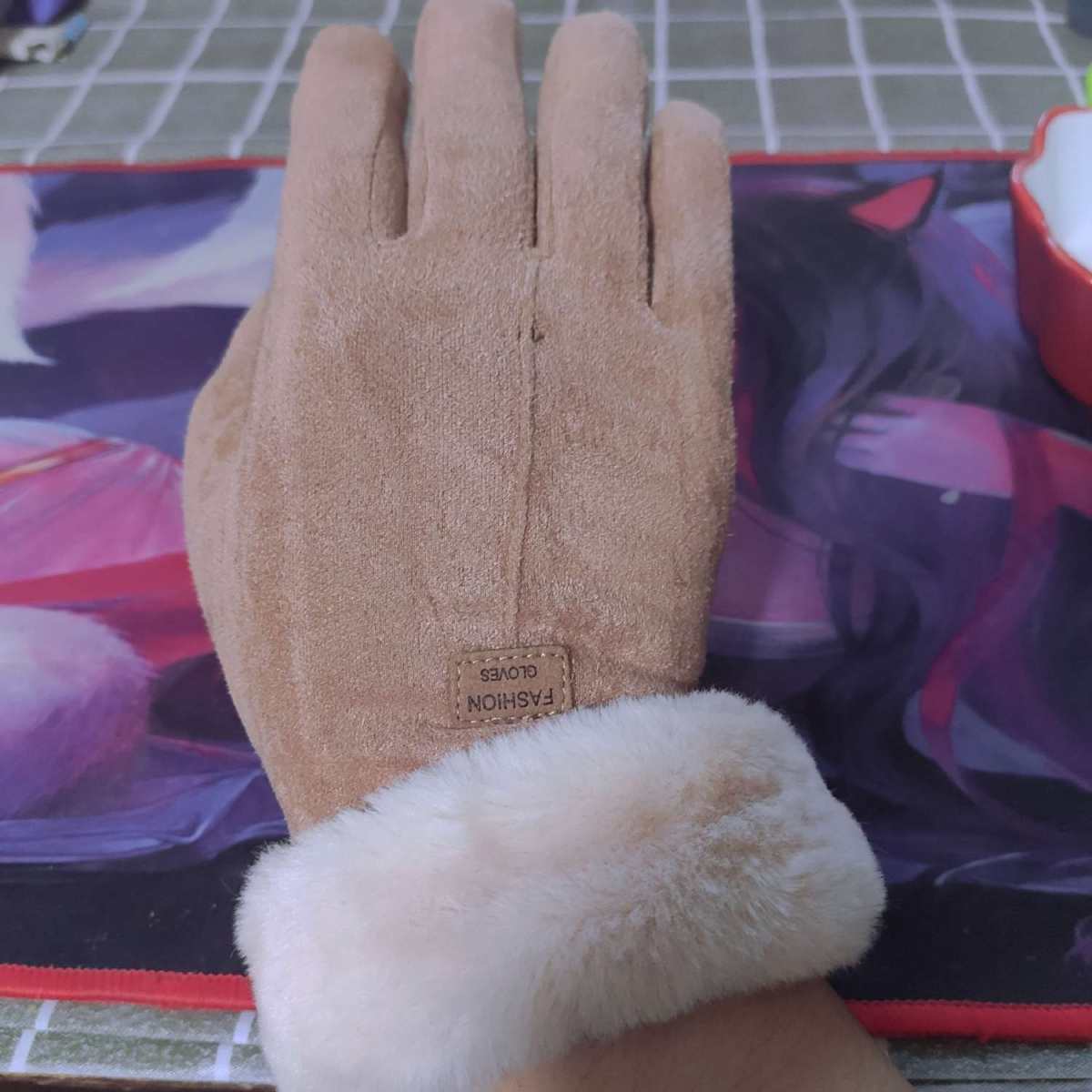 保暖好物**！！  外出必不可少的手套！！！  五指分开，内