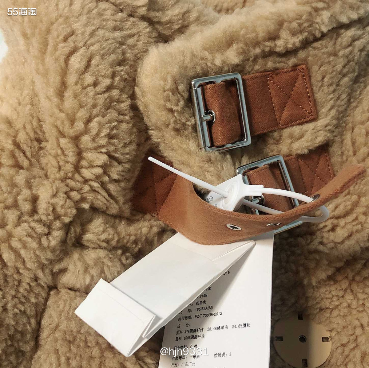 保暖神器——MO&Co.仿羊羔毛中长款大衣外套   ✨✨✨ 