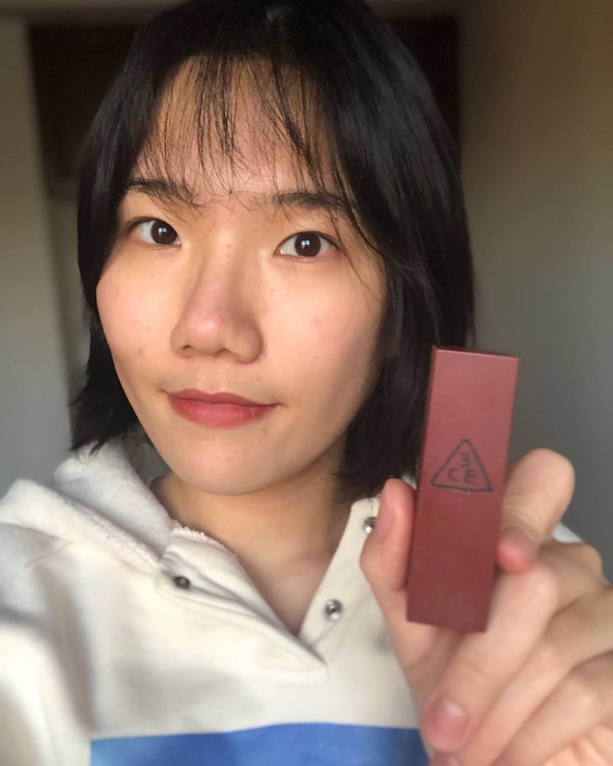 #Day2⃣️6⃣️💄#3CE家的小众素颜砖红色909# 