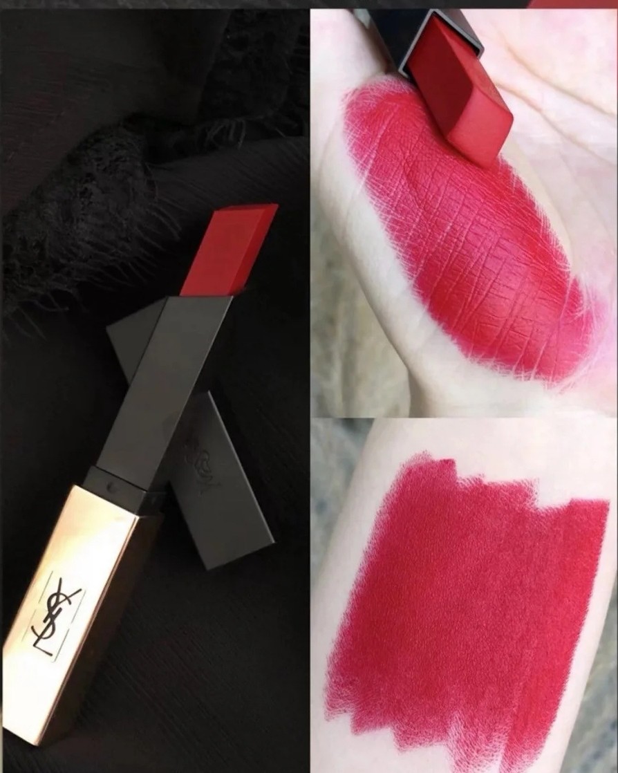 💋YSL小金条21  💋颜色：永远买不够的复古正红色，这