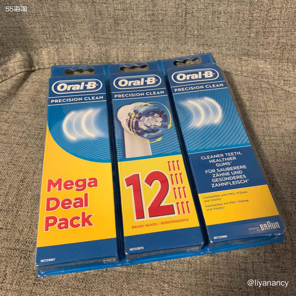oral b牙刷头  ✨因为家里用飞利浦电动牙刷比较多，所以