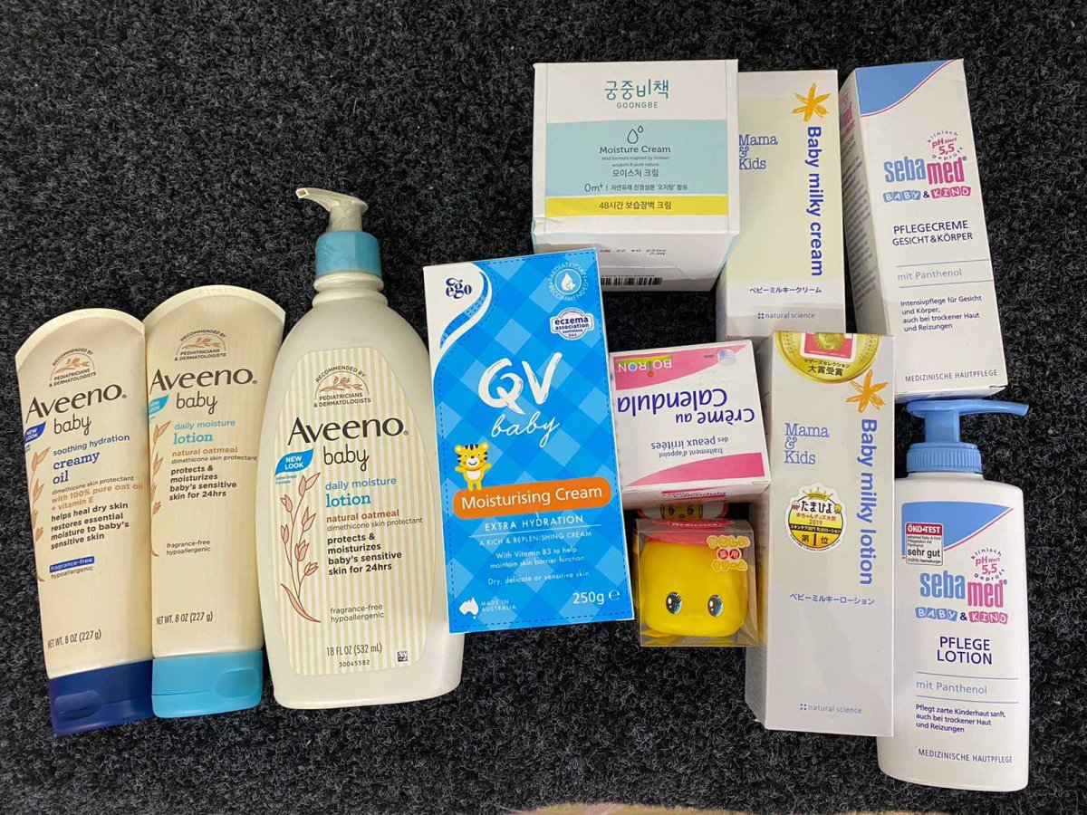 宝宝面霜乳液，艾维诺，qv，宫中，冰淇淋，小黄鸭，mama，