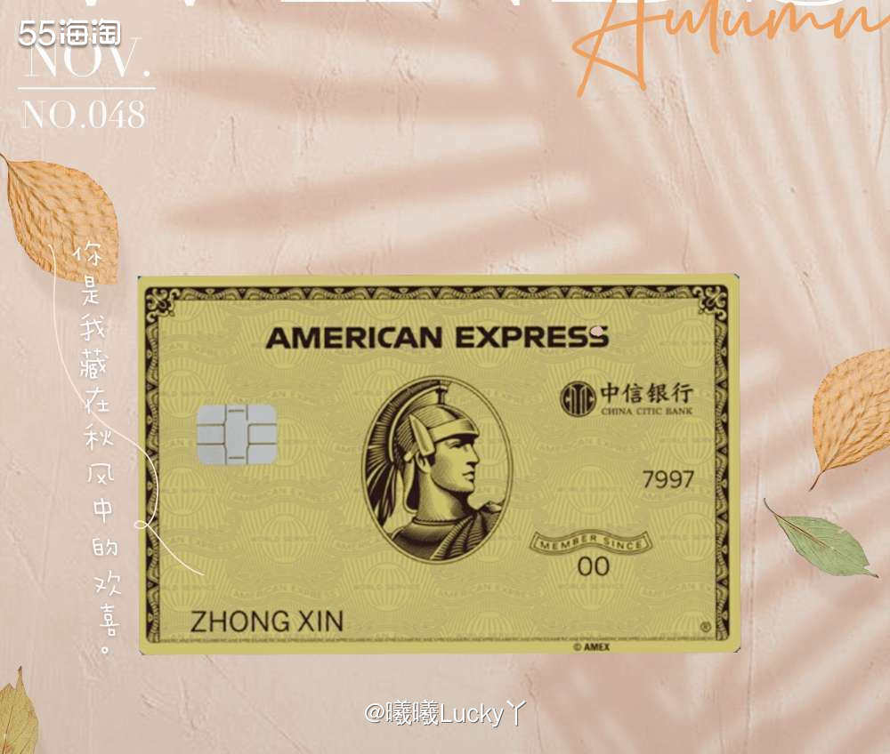 中信银行运通卡系列✔ 美国运通金卡  ♛中信银行运通卡系列推