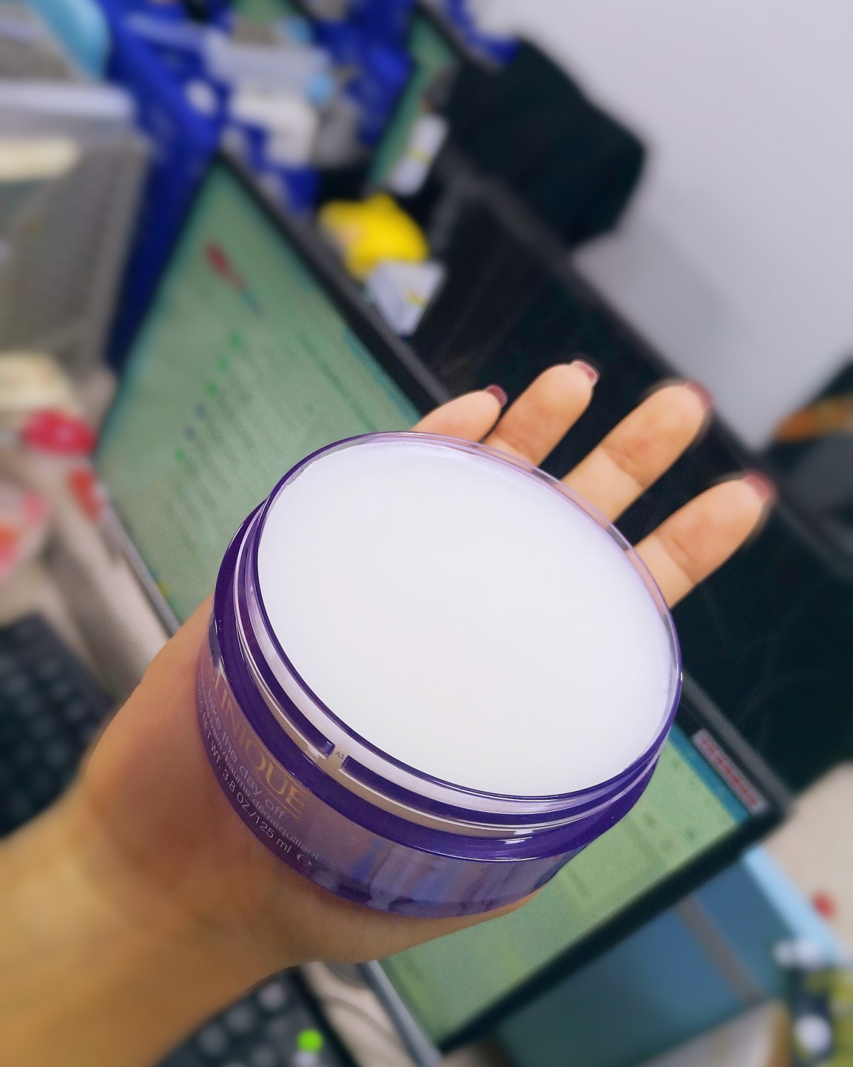 年度空瓶记，clinique倩碧紫胖子卸妆膏   豪放型使用