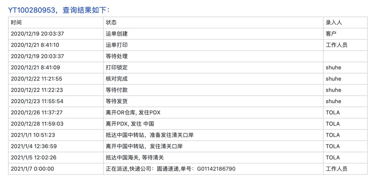 【运通速递晒单】IMXMSR+YT100280953+Lul