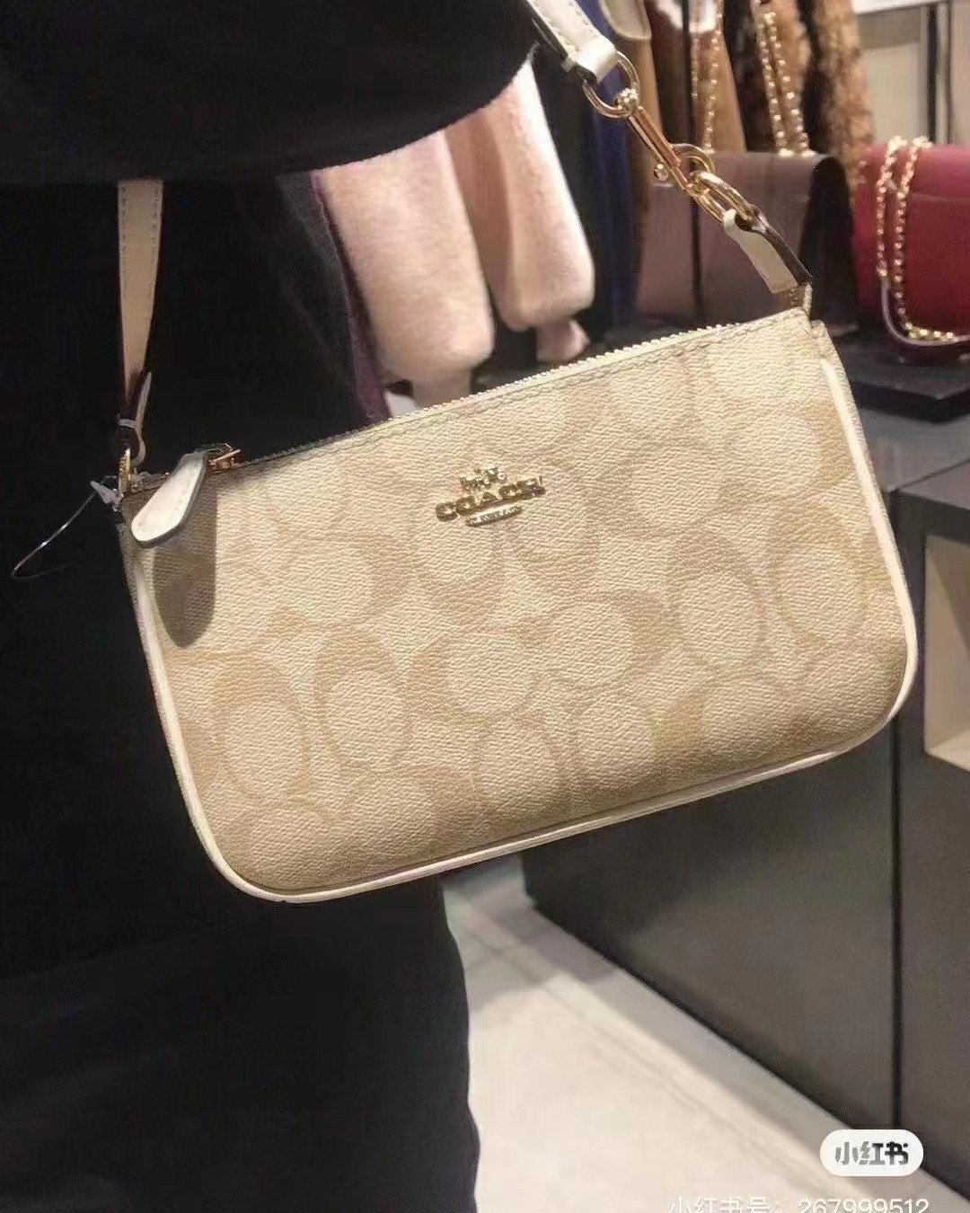 🇺🇸 Coach 奥莱Nolita 白边老花 麻将包 尺