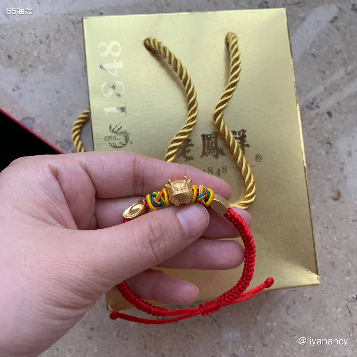 老凤祥牛头手链  ✨因为今年是表妹的本命年，为了表示重视，家