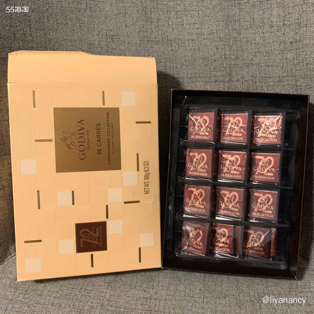 godiva黑巧克力  🍓这个也是春节期间买的巧克力，亚马