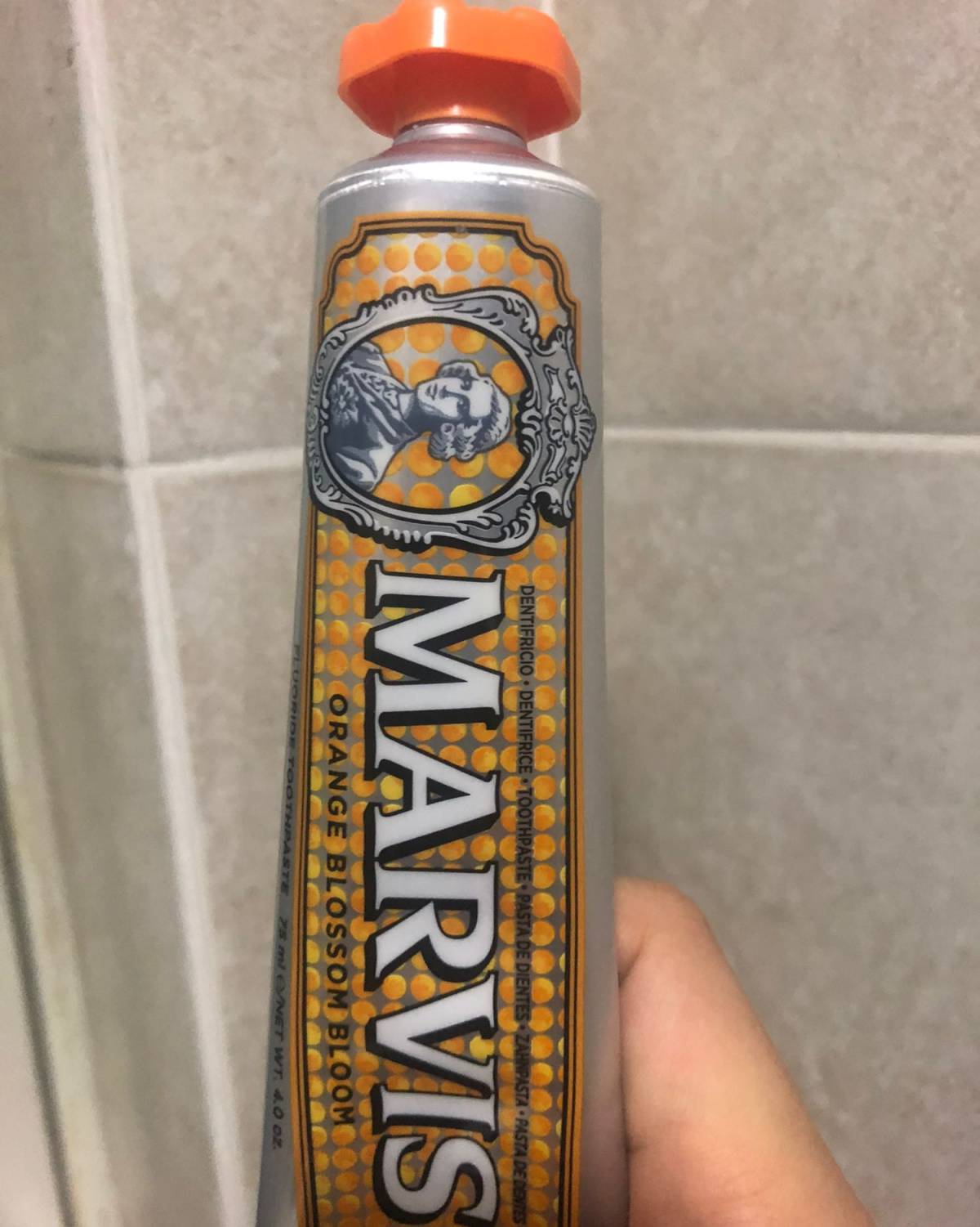 海淘开箱—marvis牙膏橙花香味 约60rmb购自日亚 膏