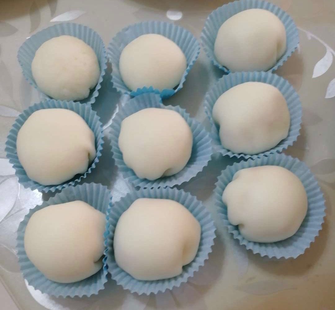 #宅家不无聊#免蒸版雪媚娘 🔆宅家无聊的时候来点下午茶呀�