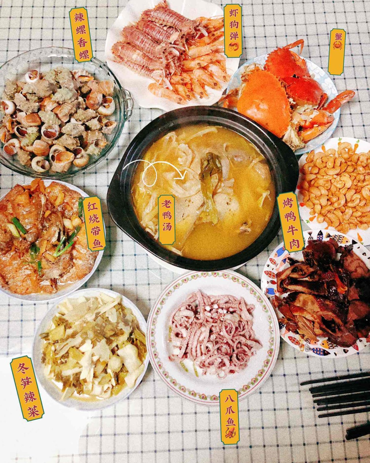 #我家年夜饭#  坐标：浙江 忙忙碌碌3小时的成果，其实每年