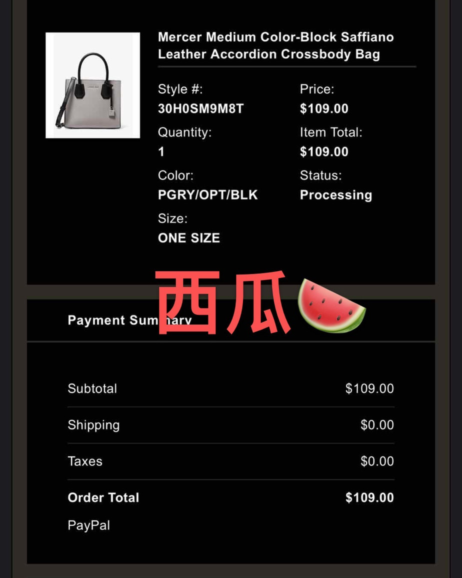 Mk mercer灰拼中号买家秀来啦！ 这款包包颜值高，看起