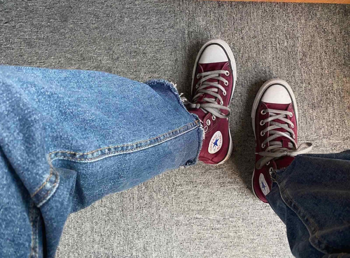 新春晒单挑战6⃣️匡威鞋！ 请人手一双好吗？ 匡威鞋，胖脚无