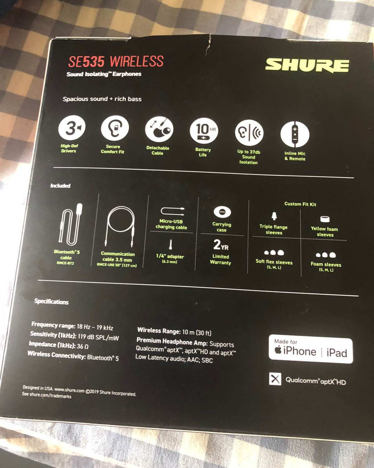 shure se 535耳机，200刀超值购入，bhphot