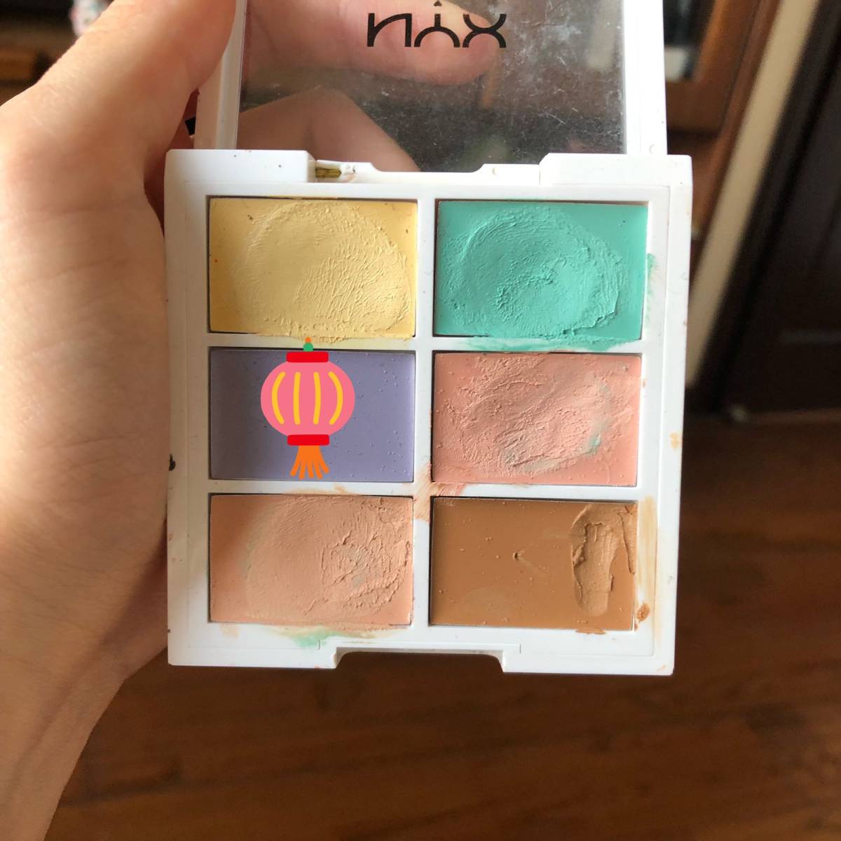 🌟新春晒第2⃣️3⃣️单🌟 NYX六色遮瑕盘紫色遮瑕膏用