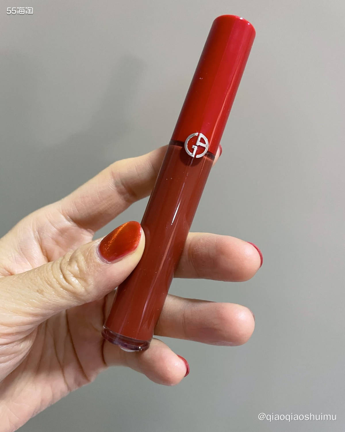 新购入的armani红管唇釉206～也是被我喜欢的美妆博主种