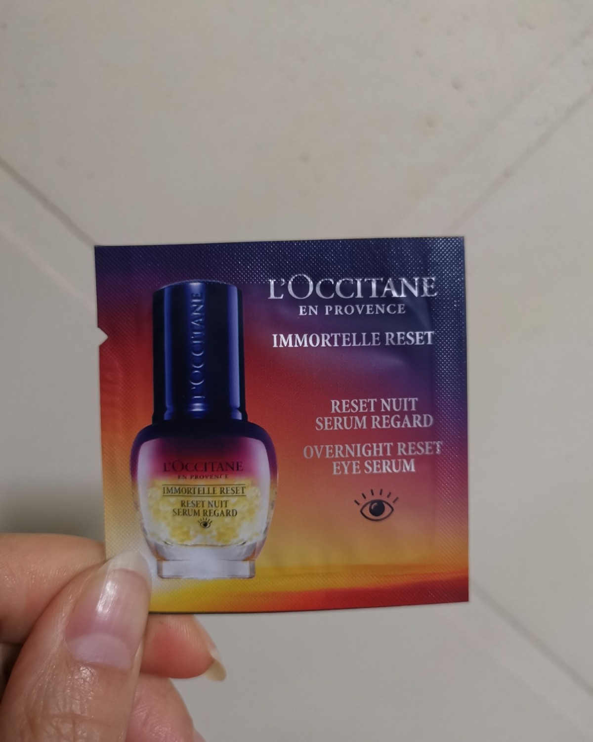 新春晒单挑战---欧舒丹微囊眼部肌底精华      这款精华