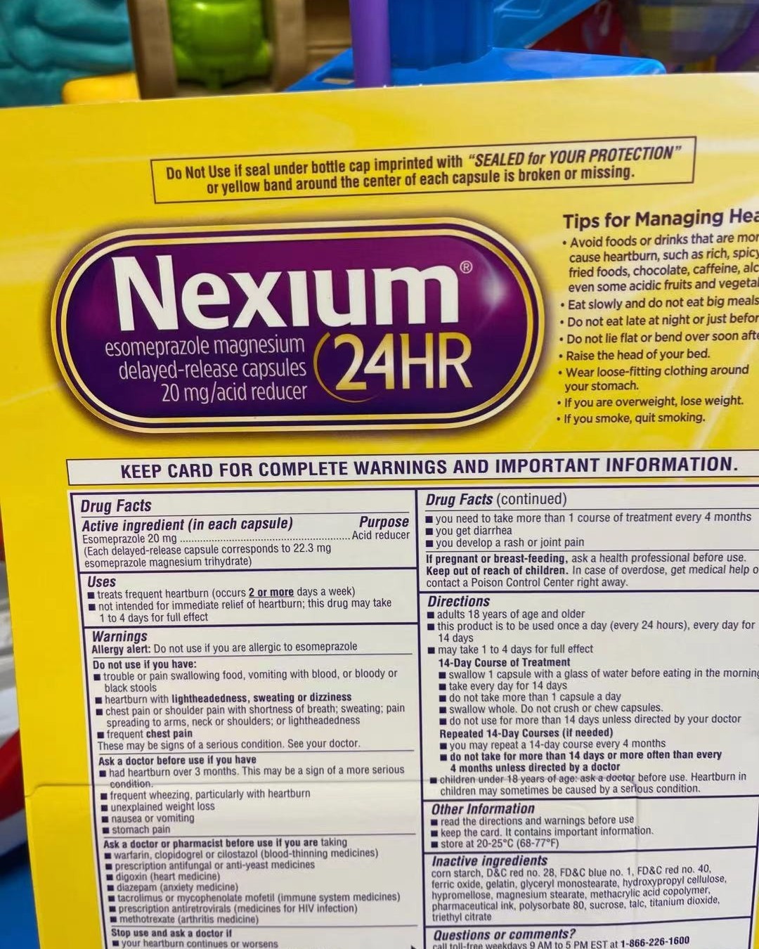 家中常备，在亚马逊一直回购的nexium  胃  这是一种口