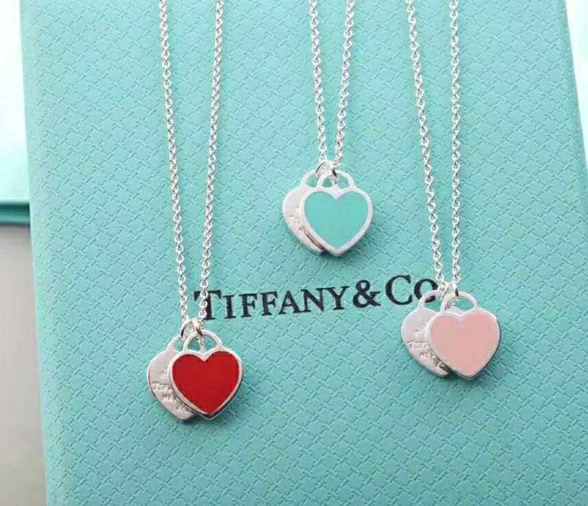 #亚马逊优品**#提夫尼双心项链  ❤️Tiffany蒂芙尼