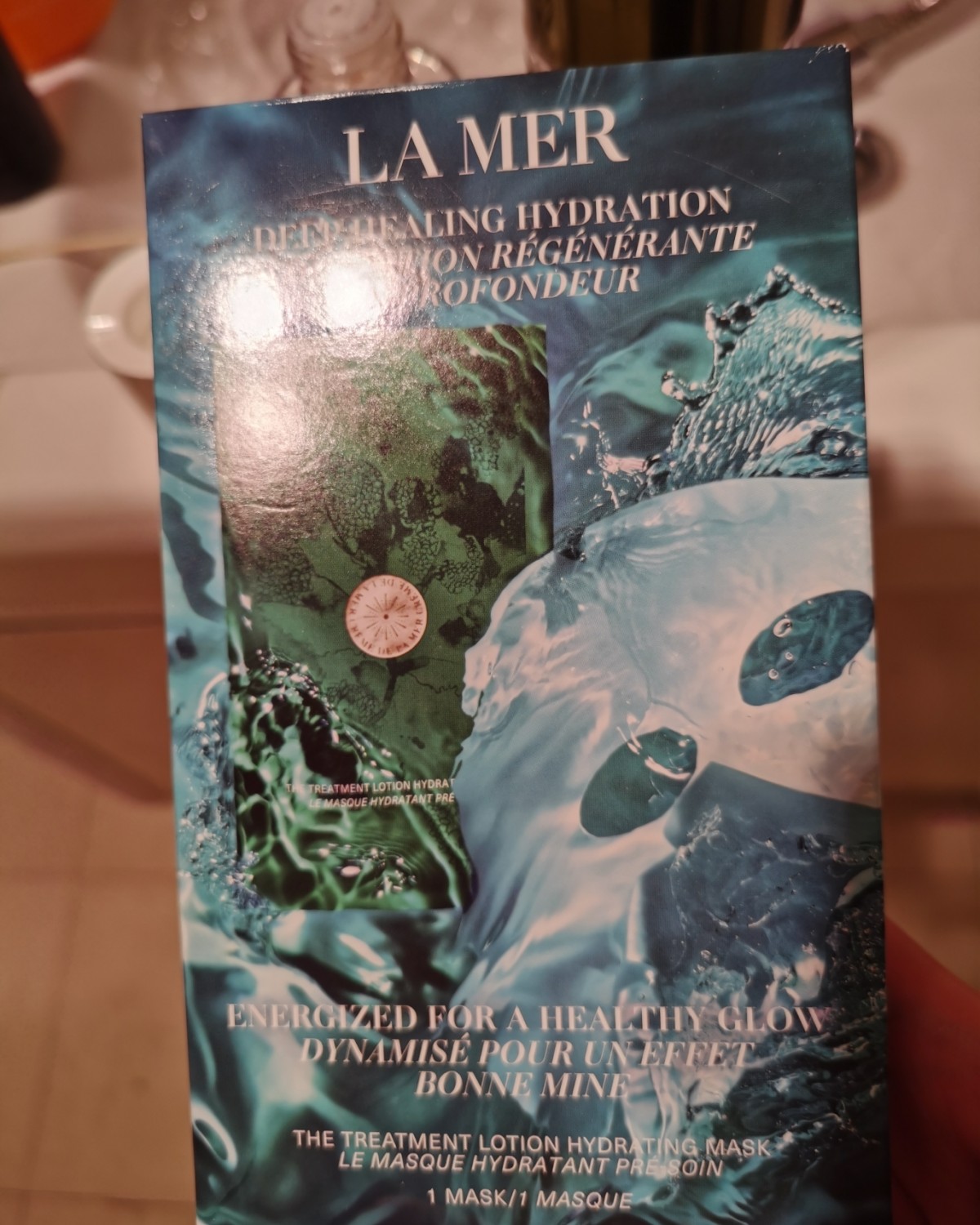 7天面膜打卡  今天来一片lamer 精粹液面膜  敷面膜前