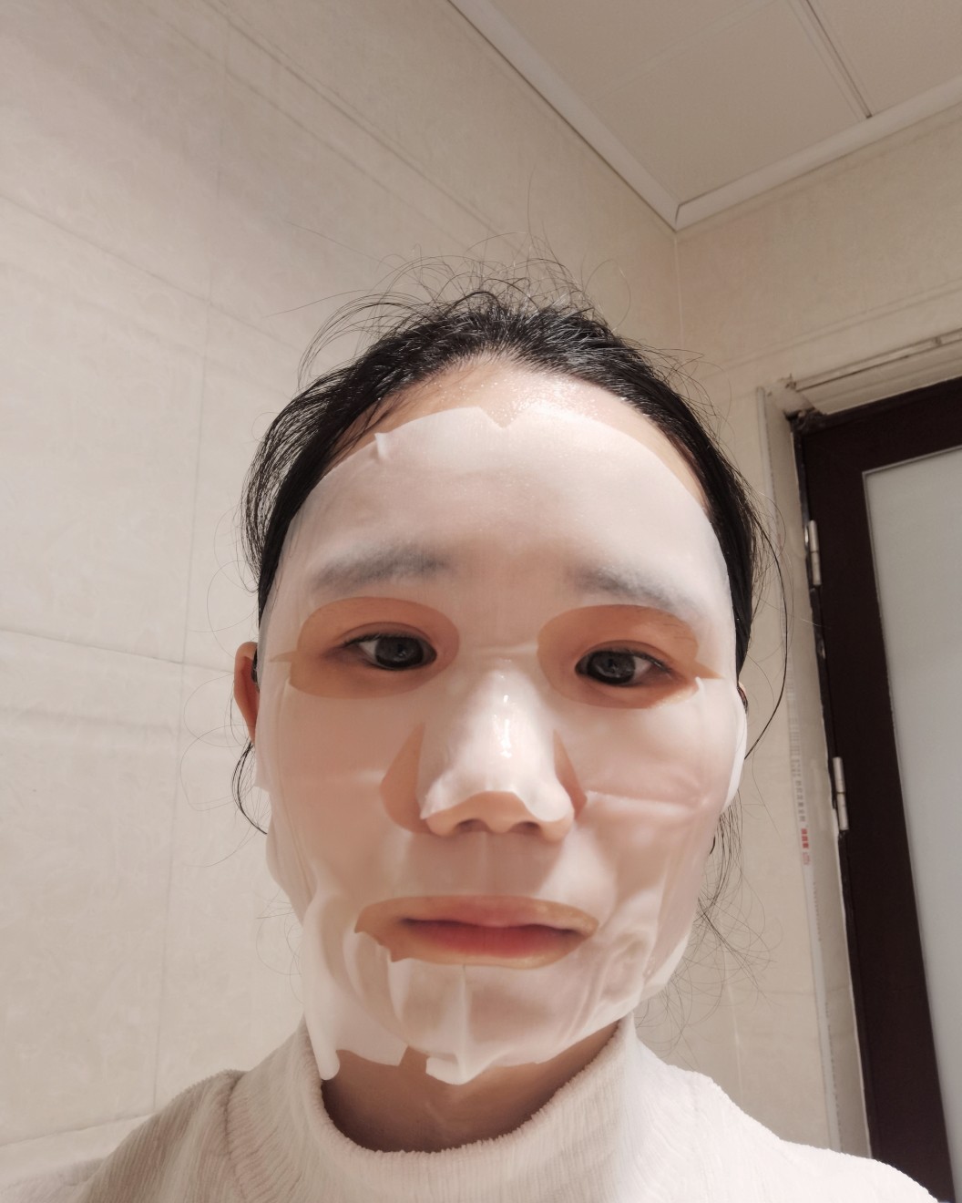 7天面膜打卡  今天来一片lamer 精粹液面膜  敷面膜前