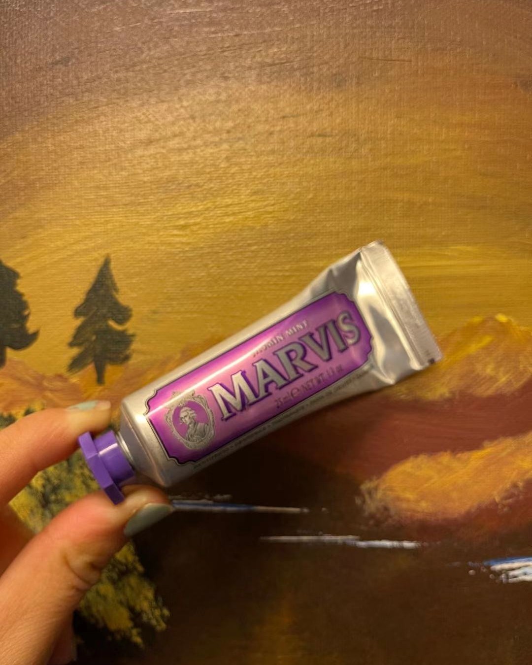 玛尔斯牙膏结石的克星! ! !紫色JasminMint茉莉薄