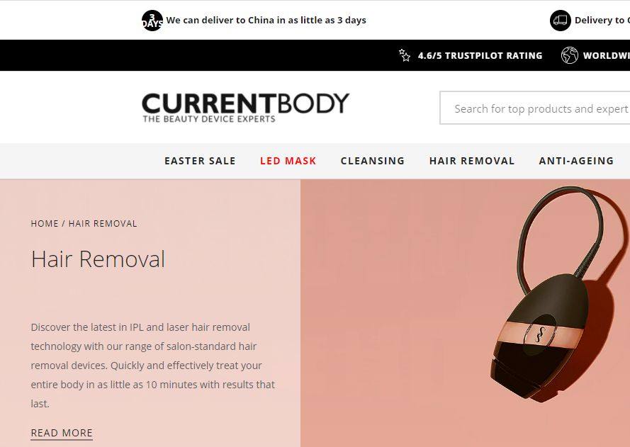 说到海淘仪和美容的海淘网站，不得不Currentbody，很