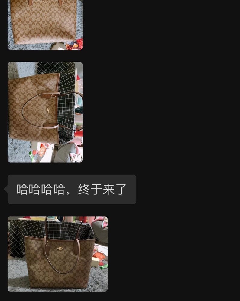 ✨买家秀来啦！ Coach city托特包   三种颜色 经
