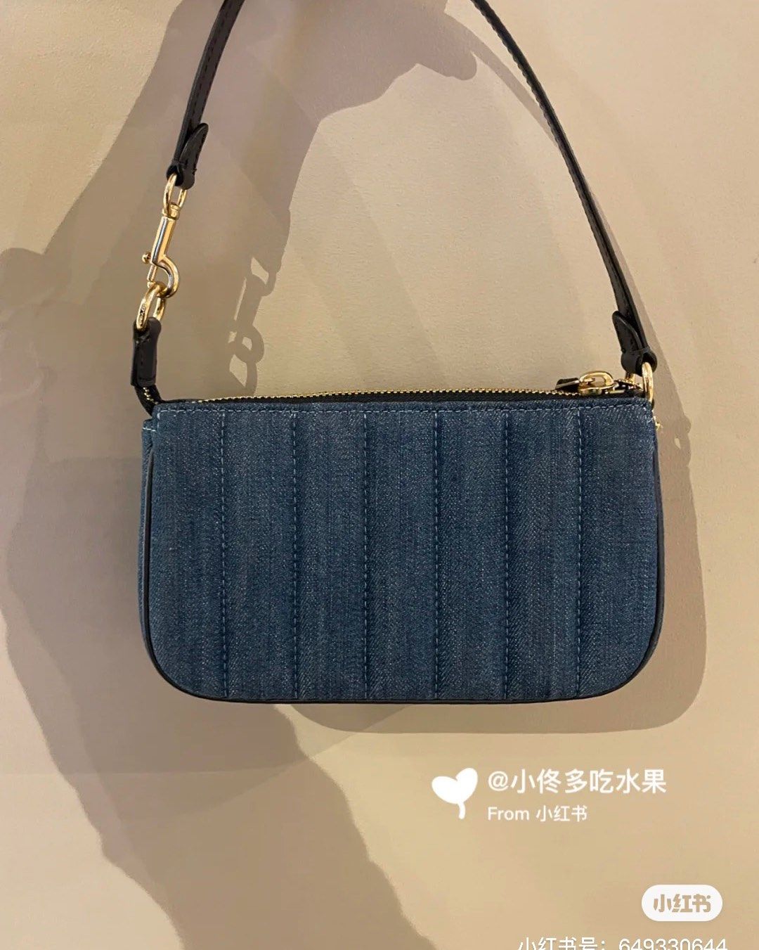 coach上新了！coach新款丹宁麻将包nolita19 