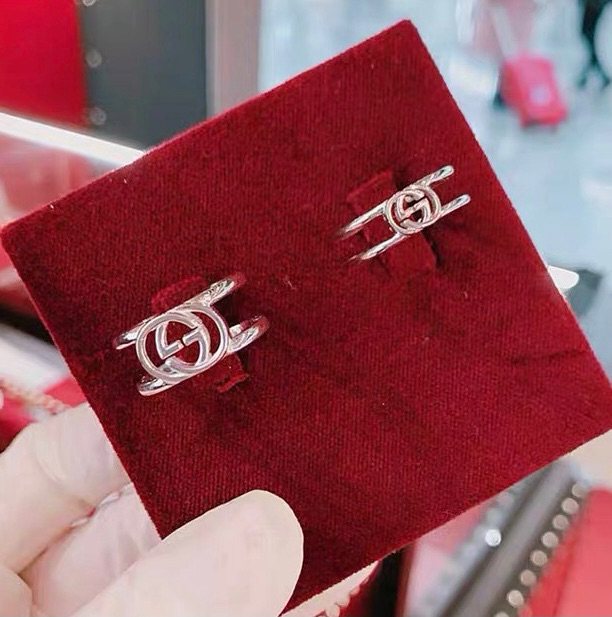 #亚马逊海外购优品**#gucci双G字母镂空戒指  ❤️ 