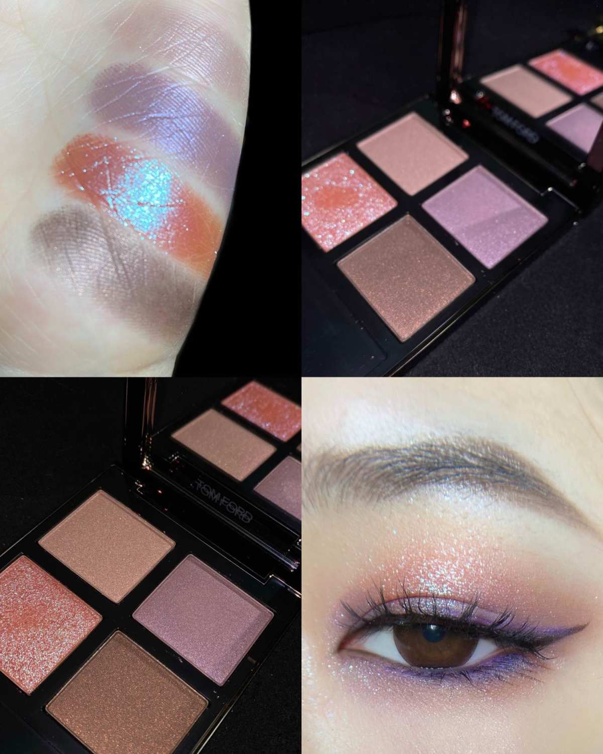 眼影用的是TF25 这盘好多姐妹说显我觉得主要是因为那块紫色