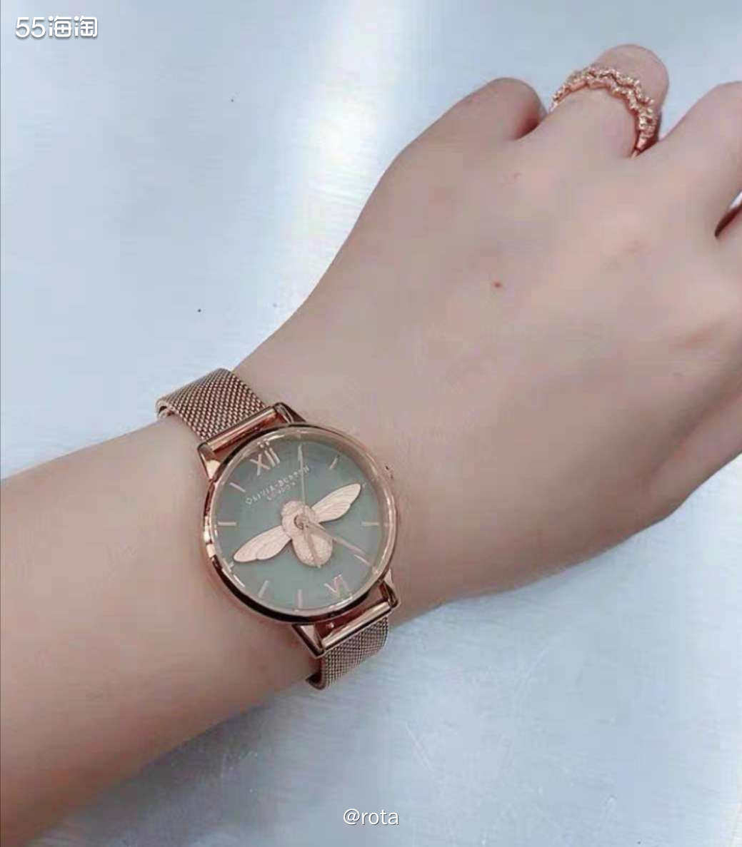 去年在梅西的广告上，被一块Olivia Burton bli