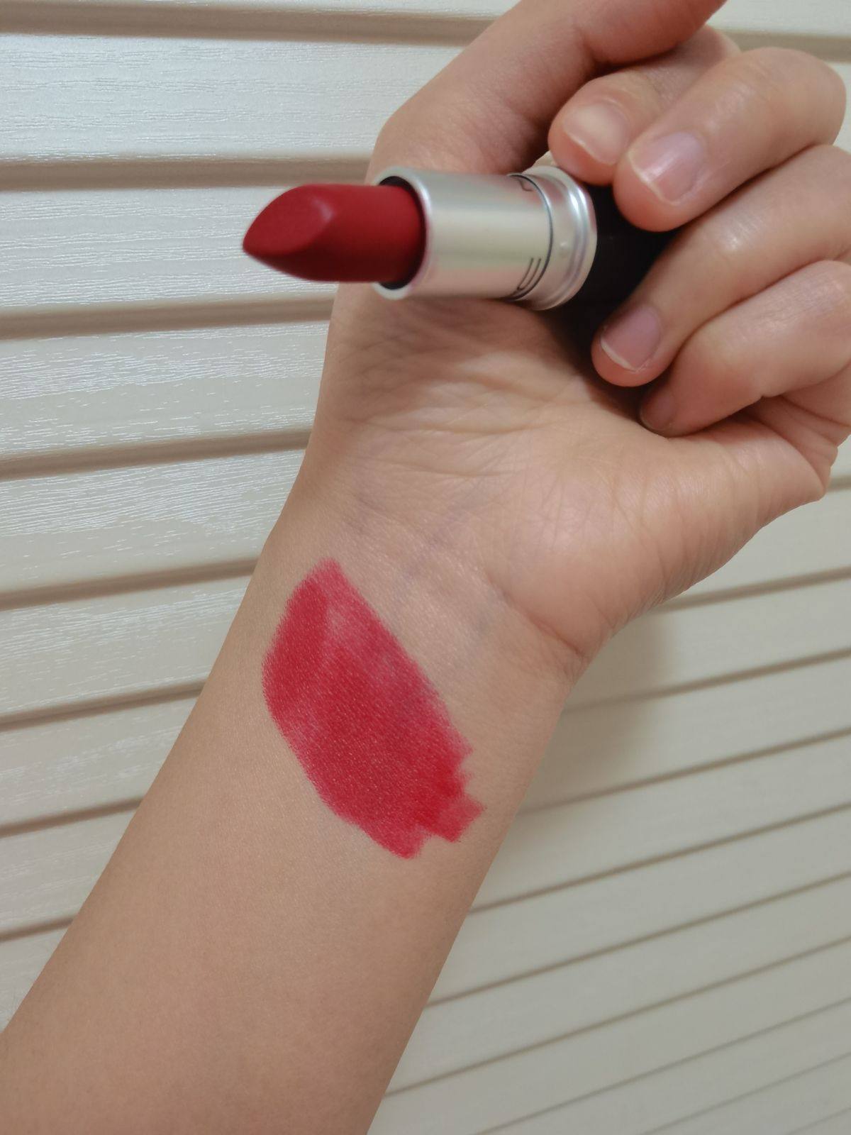 MAC最受欢迎色号：Ruby Woo，黄白皮可入！  试色的