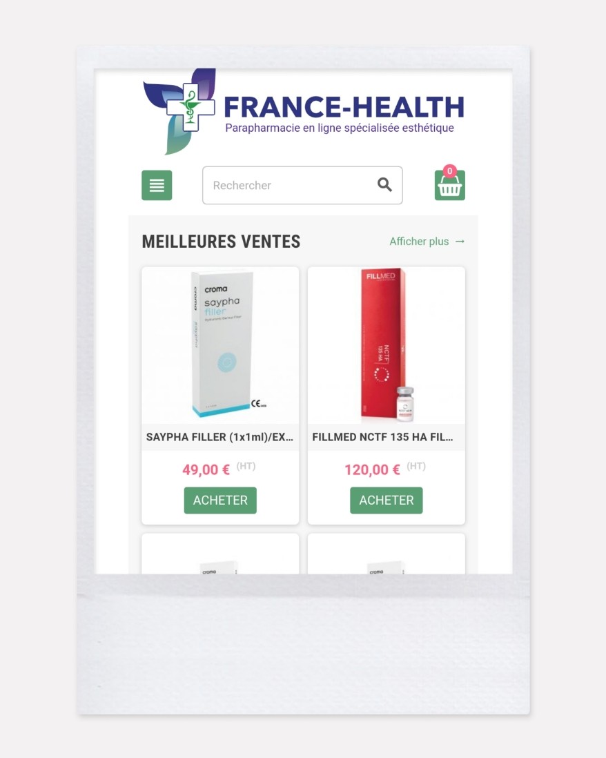 France health是法国有名的房海淘网站，它家下单攻