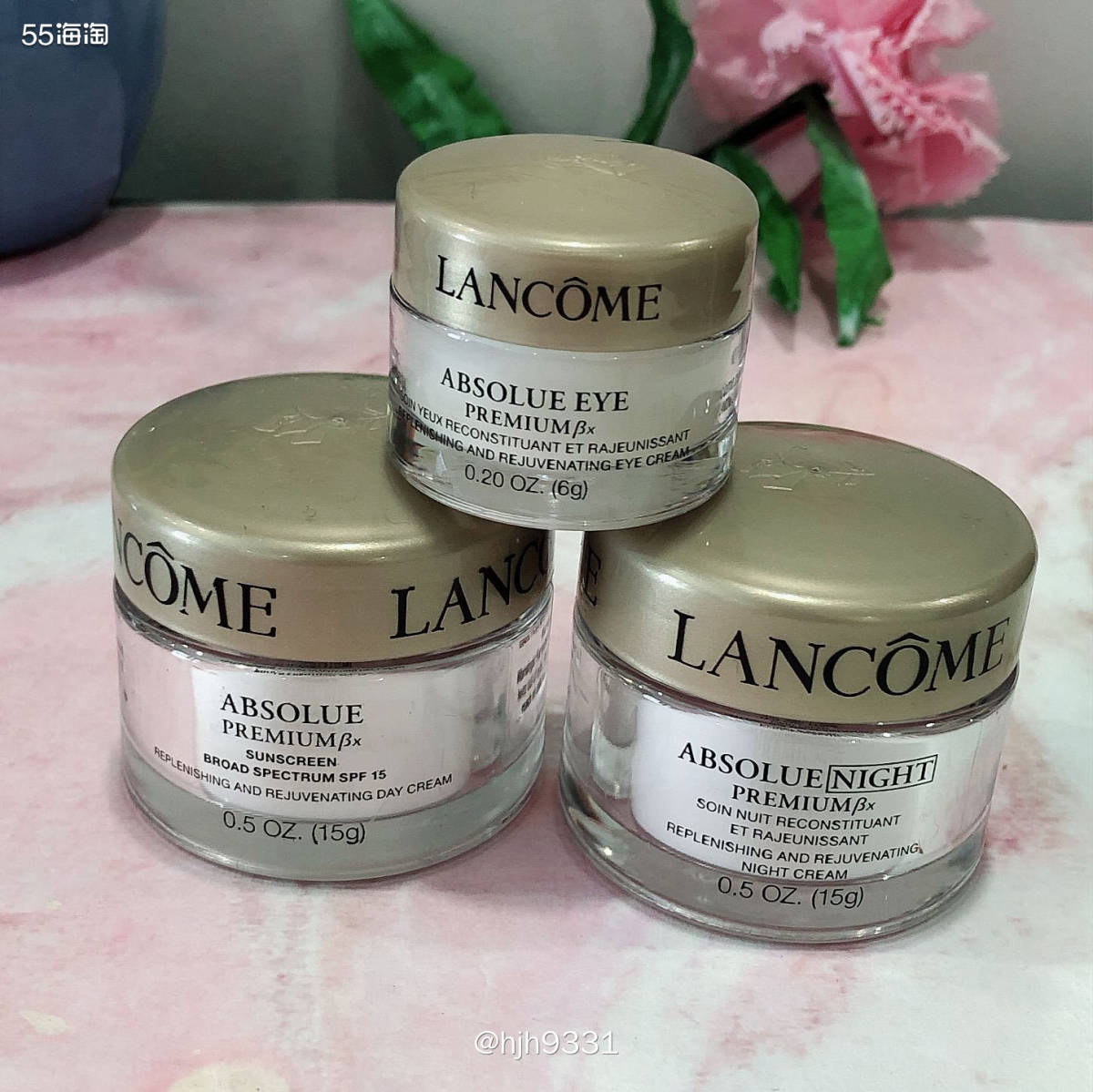 ✨兰蔻菁纯系列非常火，但是菁纯还分系列，这组日霜+晚霜+眼霜