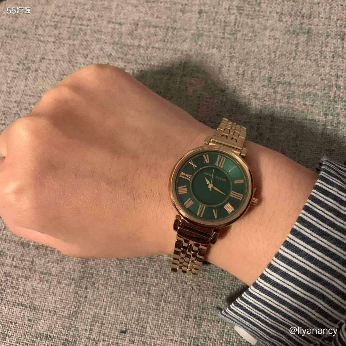 🍇这款anne klein小绿表也是今年比较火的一款表，从