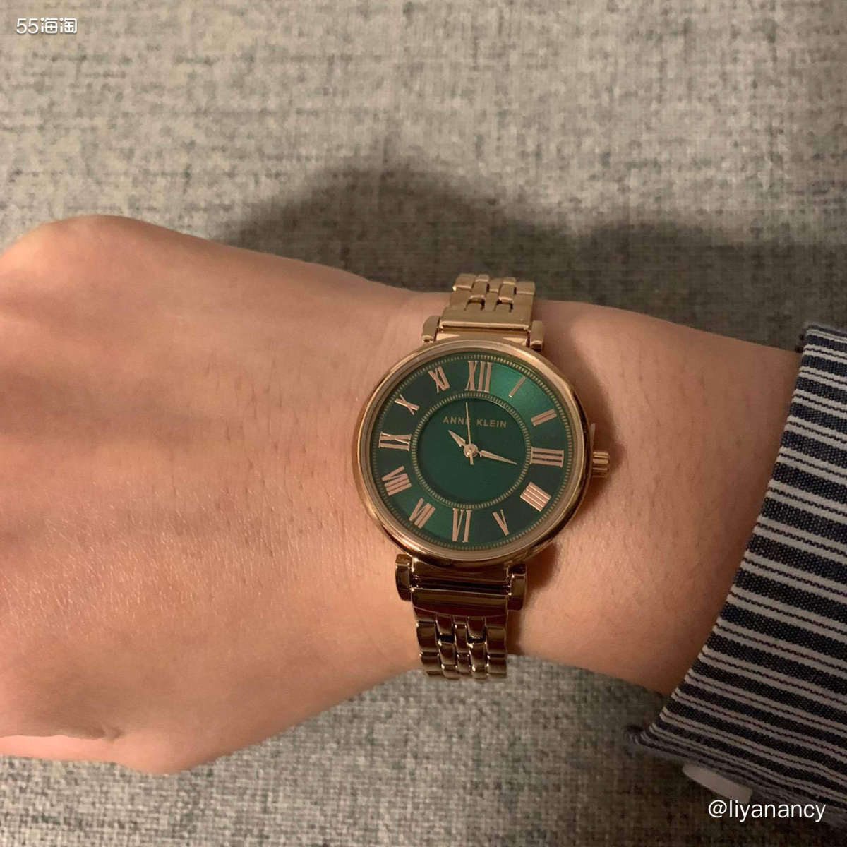 🍇这款anne klein小绿表也是今年比较火的一款表，从