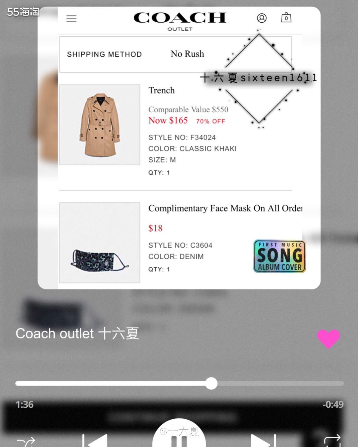🌟三月的时候，Coach家更新了一批专柜款的大衣🧥到奥莱