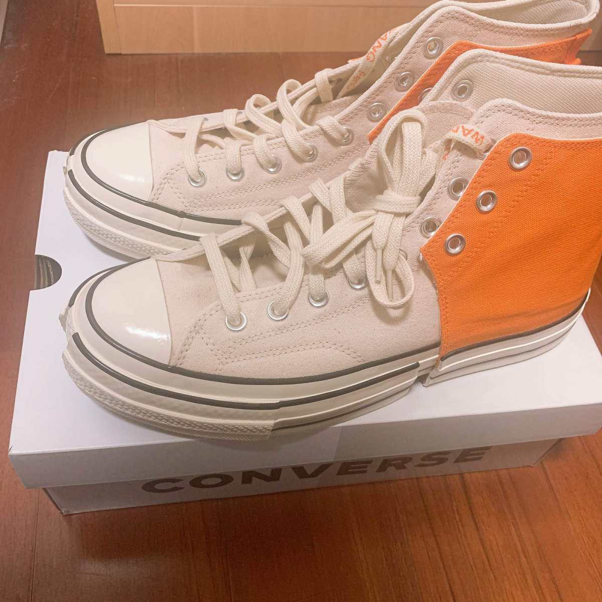 Converse✖️王逢陈联名 这双黑色橘色都好看，但是打折