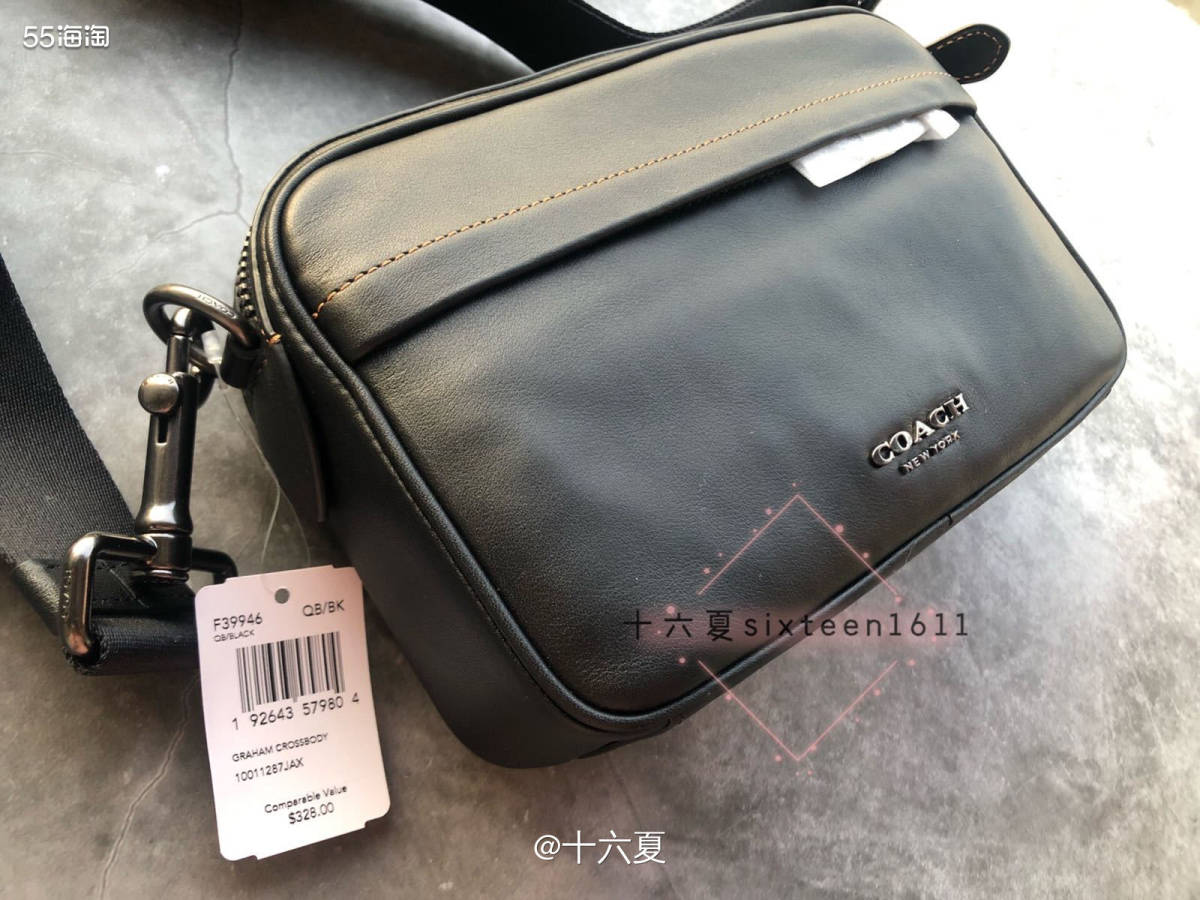 ❤️Coach奥莱男款斜挎单肩包  🌟最近非常迷恋买包包�