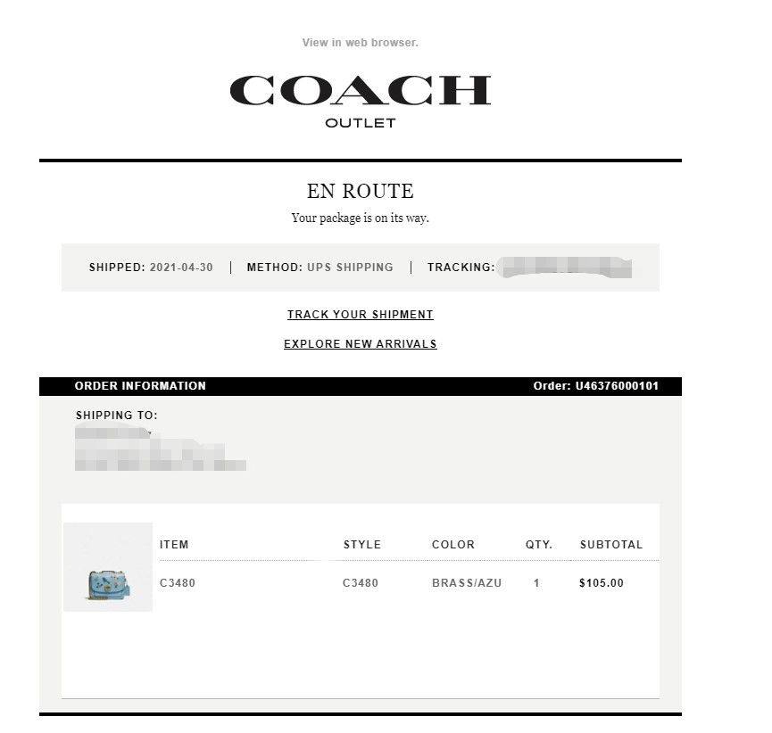 4月29日Coach Outlet 放了一些很让人很心动的M