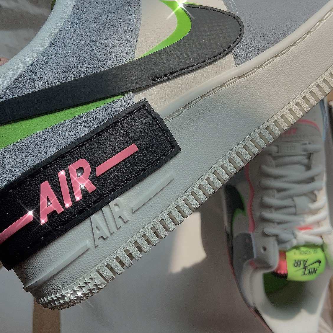 Nike空军一号马卡龙配色 不是很火的配色，但是开箱感觉还蛮
