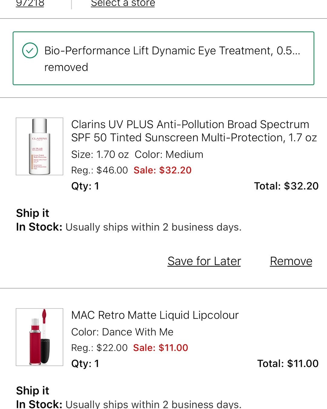 ✨梅西的娇韵诗霜价格太好了，好想买！还可以叠加万事达，我要去