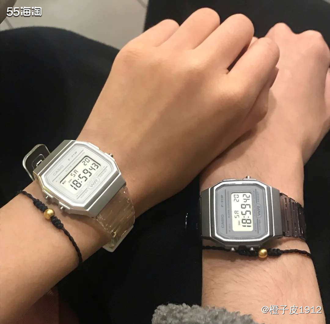 🍊学生党必入的复古小方块！！卡西欧手表的方块手表好好看哦 