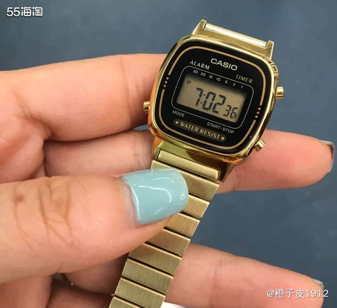 🍊卡西欧手表给人的感觉大多数是偏运动风一点，这一款表属于金