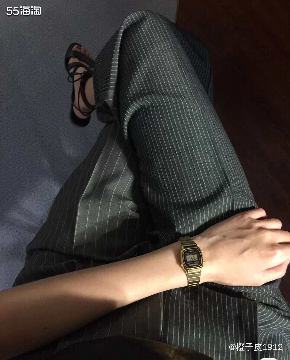 🍊卡西欧手表给人的感觉大多数是偏运动风一点，这一款表属于金