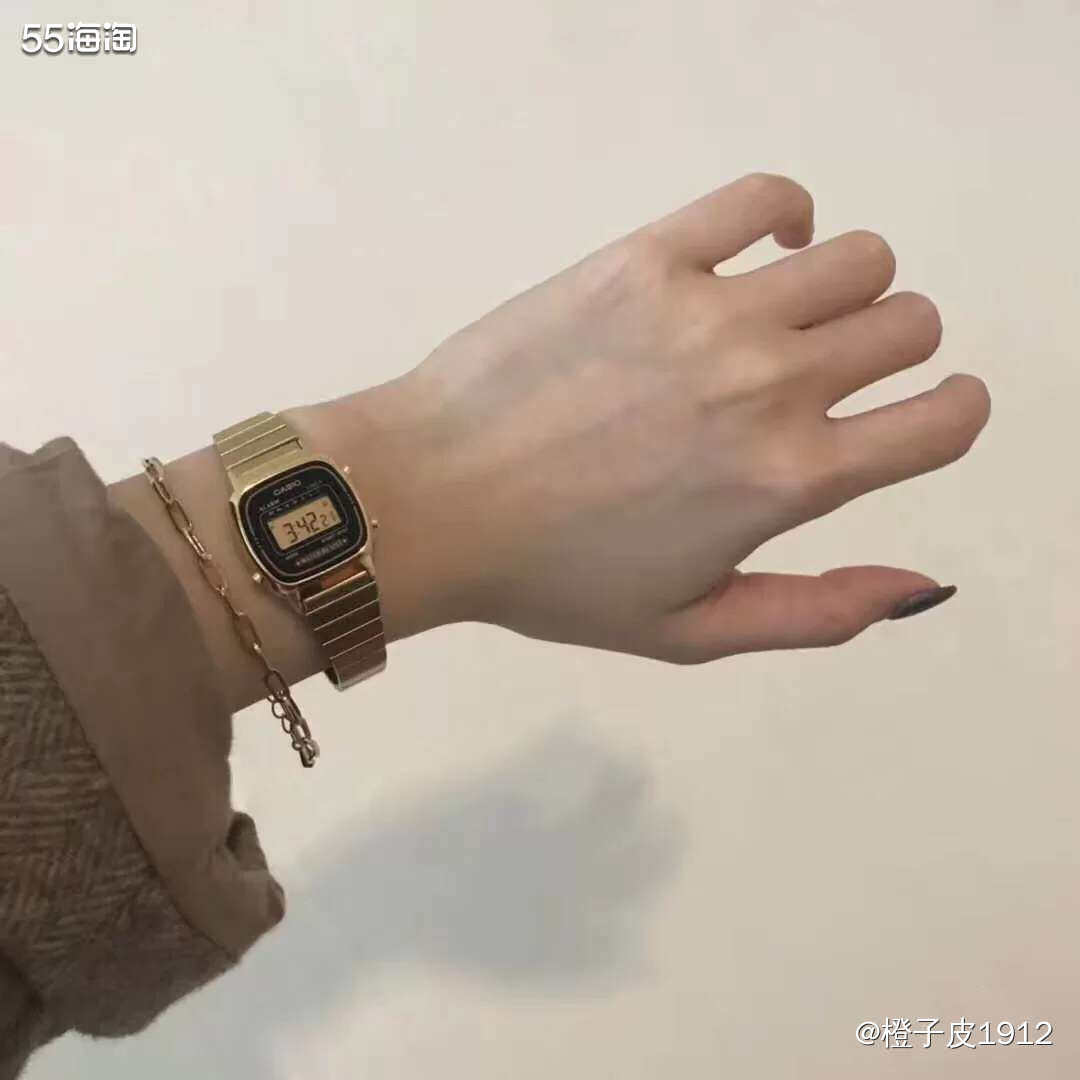 🍊卡西欧手表给人的感觉大多数是偏运动风一点，这一款表属于金