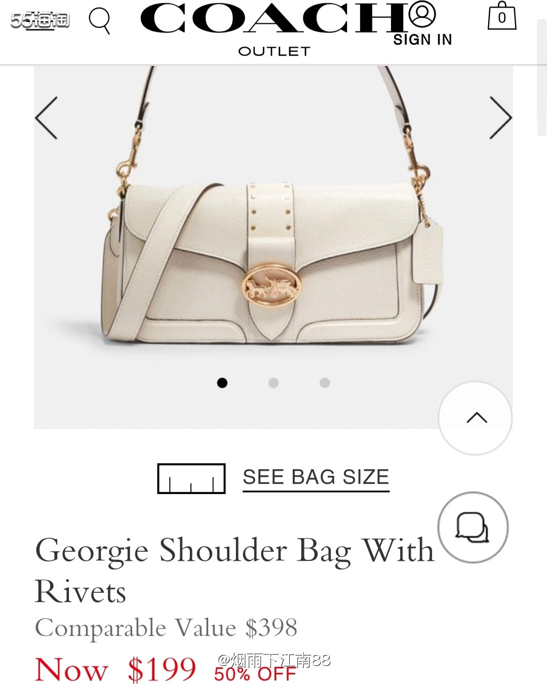 前不久，Coachoutlet有部分Coach包包特价活动，