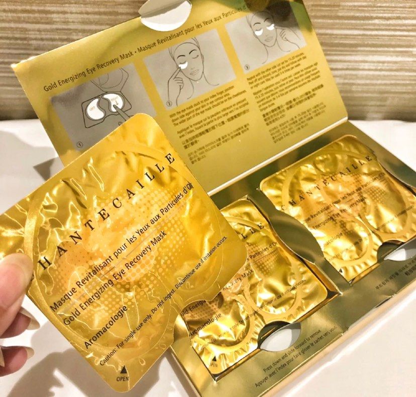 💲香缇卡的这款纯金黄金眼膜，优点很多。 ▶️独特海藻眼膜载
